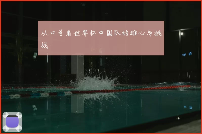 从口号看世界杯中国队的雄心与挑战