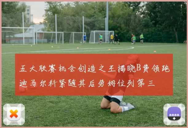 五大联赛机会创造之王揭晓B费领跑迪马尔科紧随其后劳姆位列第三