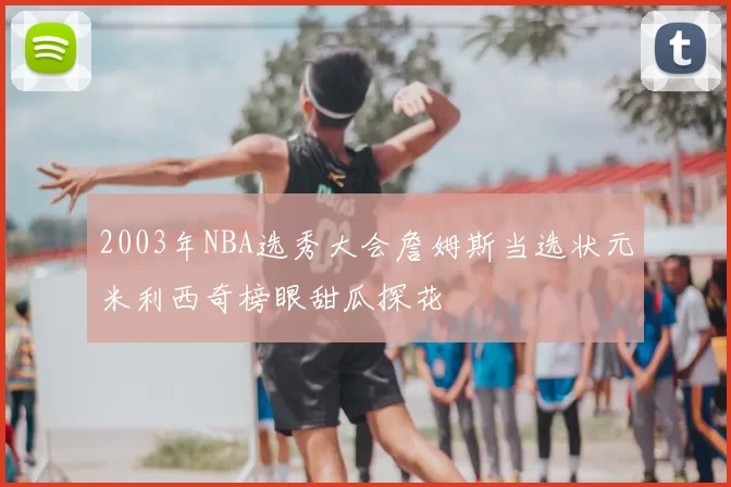 2003年NBA选秀大会詹姆斯当选状元米利西奇榜眼甜瓜探花