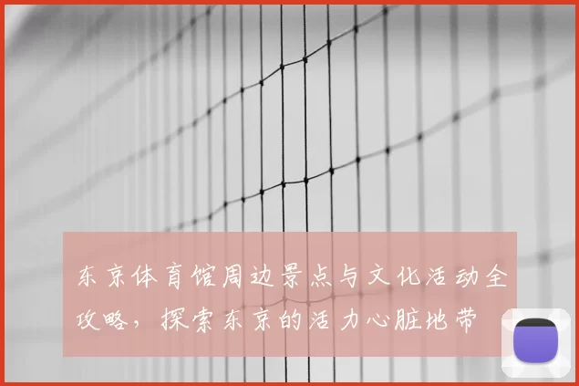 东京体育馆周边景点与文化活动全攻略，探索东京的活力心脏地带